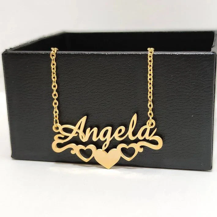 Bottom Heart Name Necklace - Image 3