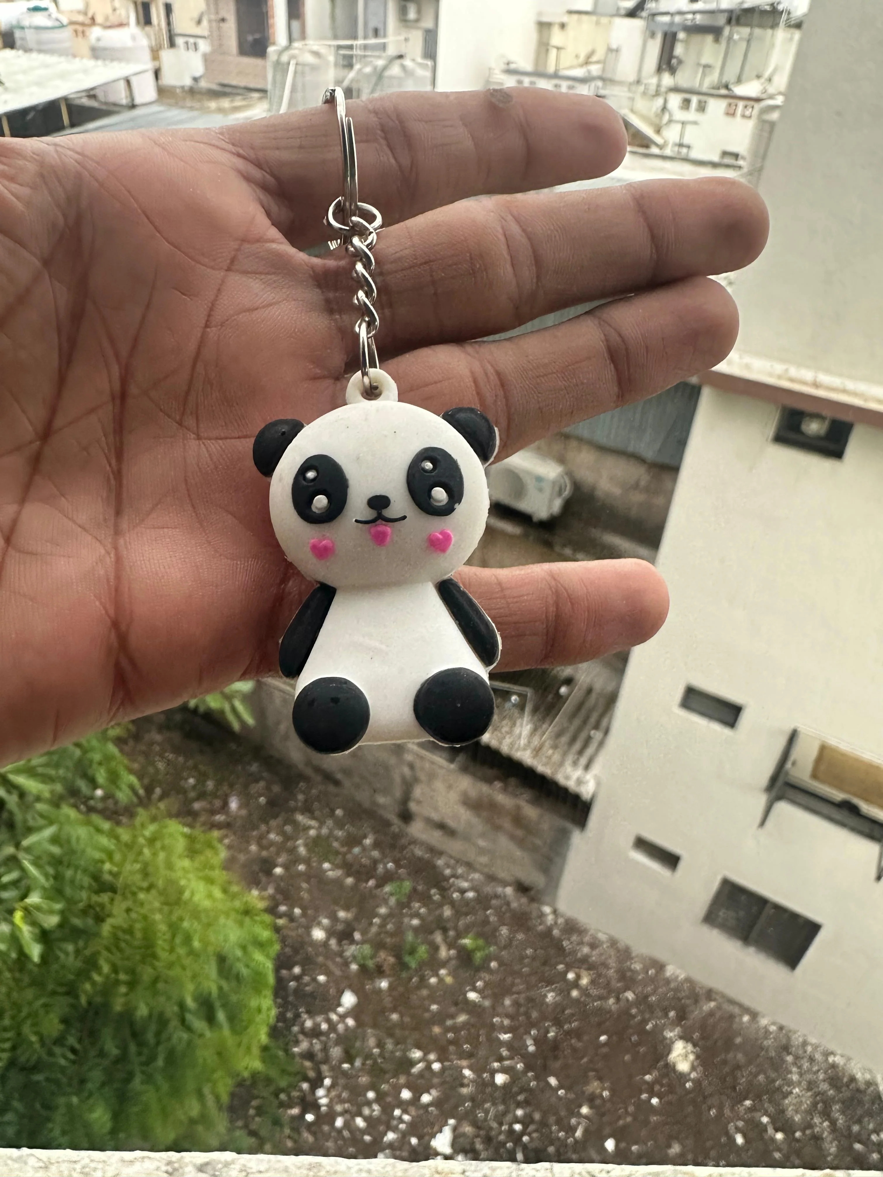 Cute Panda Keychain – Soft Silicone Cartoon Design(K-2) - Image 4