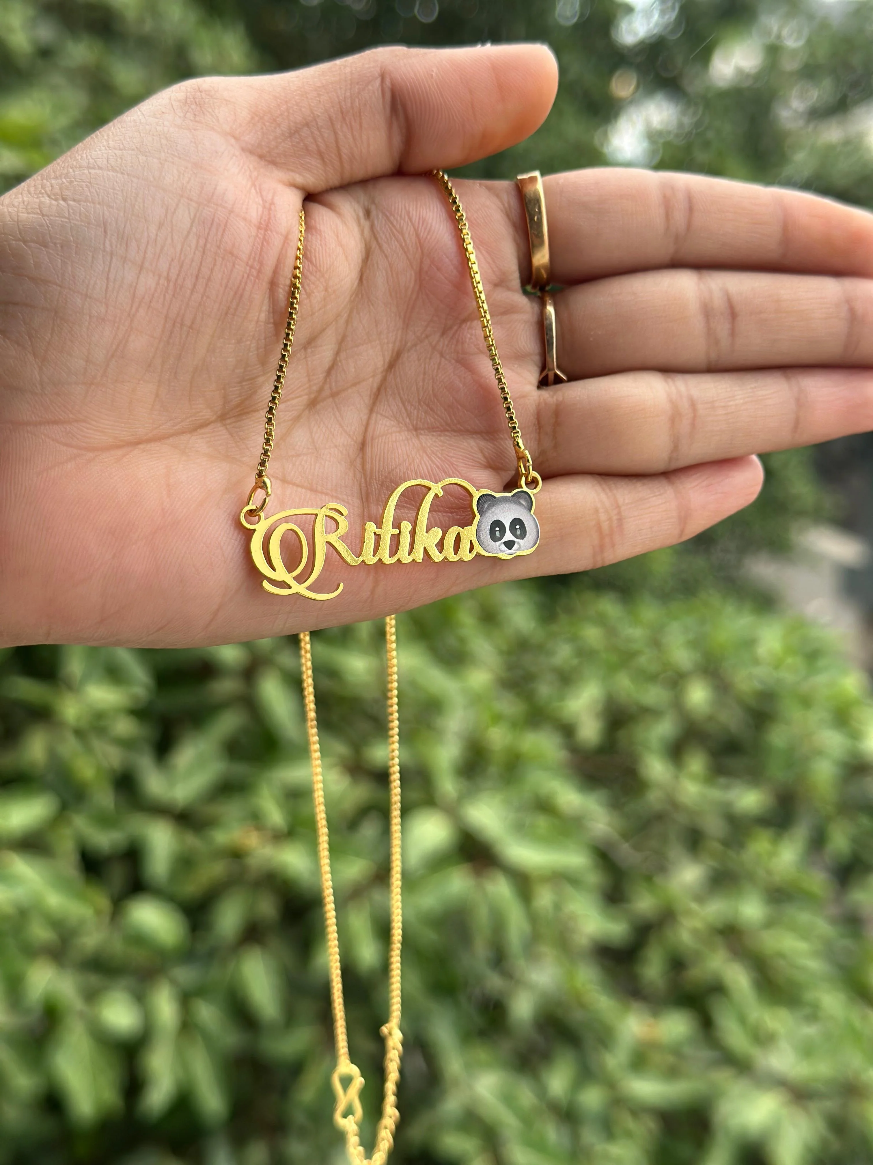 Cute Panda Name Necklace - Image 2