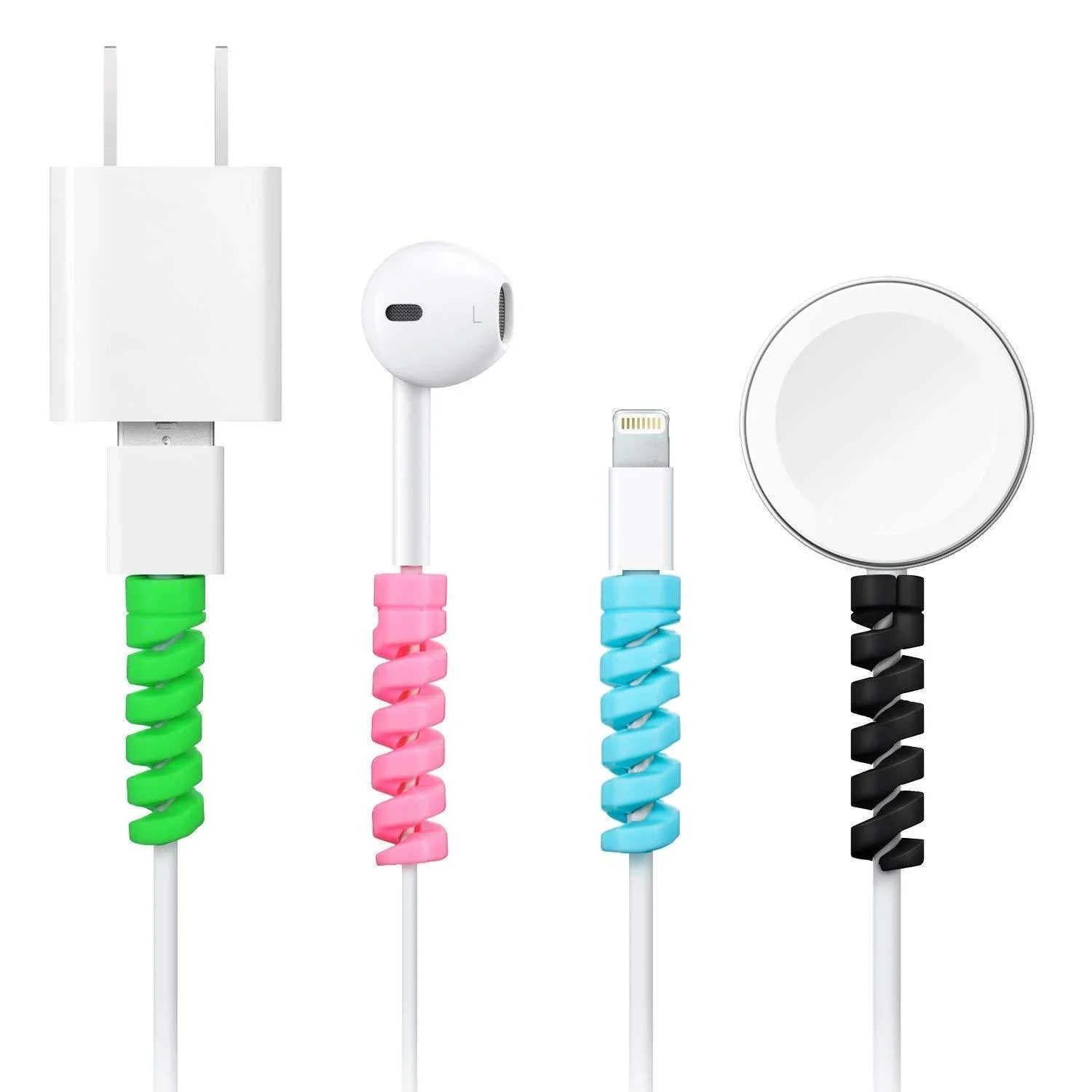 Spiral Charger Spring Cable Protector Data Cable Saver (Pack of 4) - Image 7