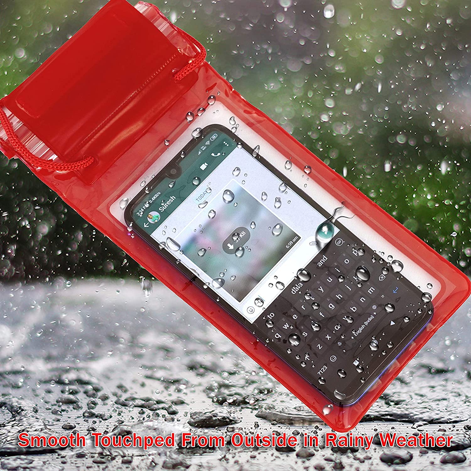 Waterproof Mobile Pouch with Triple Zipper Seal – Universal Fit (Random Color) - Image 8